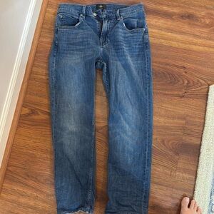7 For All ManKind Straight Leg Blue Jeans